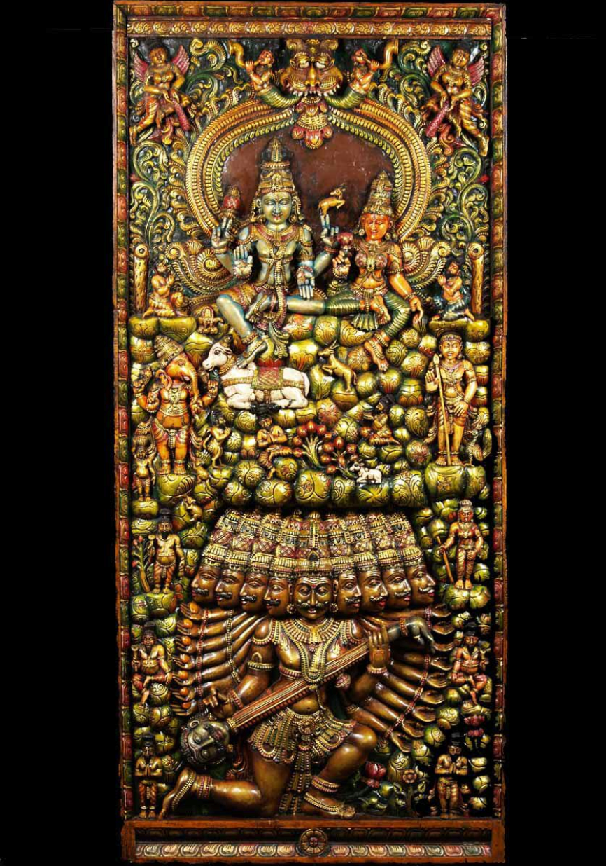 Stone and wool carving