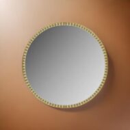 Premium Round Gold Plated Mirror